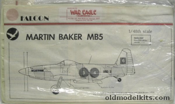 Falcon 1/48 Martin Baker MB5 (MB-5) plastic model kit